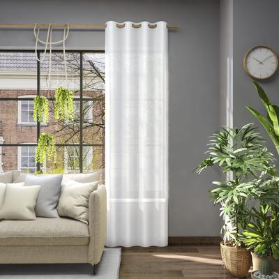 Vorhang NEUTEX FOR YOU "Libre-ECO", weiß (wollweiß), B:142cm H:295cm, Jacquard, Polyester, Gardinen, Breite 142 cm, nach Maß Image