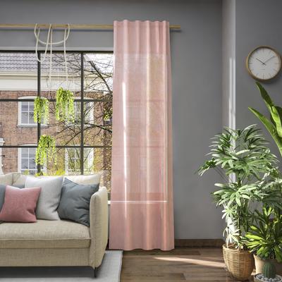 Vorhang NEUTEX FOR YOU "Libre-ECO", orange (koralle), B:142cm H:200cm, Jacquard, Polyester, Gardinen, nach Maß Image