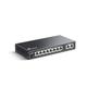 Loocam 8 Port PoE Switch with 2 Uplink Port, 10/100Mbps Unmanaged Ethernet Switch with 96W Total Power, IEEE802.3af/at, Metal Casing, Desktop or Wall-Mount, Plug & Play, 250m Extension