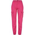 Cargohose URBAN CLASSICS "Damen Ladies Cotton Twill Utility Pants" Gr. 31, Normalgrößen, rot (hibiskus pink) Damen Hosen Cargohosen