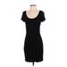 Calvin Klein Casual Dress - Sheath Scoop Neck Short sleeves: Black Print Dresses - Women's Size 2