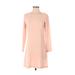 American Apparel Casual Dress - Shift: Pink Solid Dresses - Women's Size X-Small