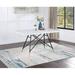 Willa Arlo™ Interiors Manuela 35.5" Genuine Marble Dining Table Marble/Granite/Metal in Black/White/Yellow | 30.5 H x 35.5 W x 60 D in | Wayfair