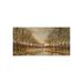 Chelsea Art Studio Twilight on the River by Liv Carson - Graphic Art Canvas, Glass in Brown | 27 H x 54 W x 1.5 D in | Wayfair 52GCFX69701-EP-C