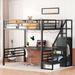 Mason & Marbles Ovolo Full Loft Bed Metal in Black | 70.02 H x 56.5 W x 94.31 D in | Wayfair 98219BDD70DC4E05B9B3D4B51BAF7C11