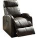 Red Barrel Studio® Uphostered Recliner Reclining Chair for Living Room Office Faux Leather in Gray | 40.32 H x 27.07 W x 36.07 D in | Wayfair