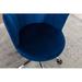 wendeway Velvet Office Chair, Swivel Computer Chair, Home Office Chair in Blue | 31.8 H x 22.8 W x 24.4 D in | Wayfair GfnCO-W39523202