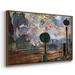 Wexford Home Outside The Station Saint On Canvas Print, Solid Wood | 37" H x 25" W x 2" D | Wayfair CF10-506MONET-FL512