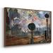 Wexford Home Outside The Station Saint On Canvas Print, Solid Wood | 41" H x 27" W x 2" D | Wayfair CF11-506MONET-FL512