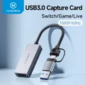 Hagibis Scheda di acquisizione video USB 3.0 Compatibile con HDMI con USB/Tipo-c Game Grabber Record ms2130 per Switch Xbox PS4/5 Trasmissione in diretta