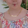 Benutzer definierte schöne Baby Spitzname Halskette Gold Farbe Schmuck Edelstahl personal isierte