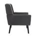 Soft Velvet Padded Seat Ergonomics Accent Chair Living Room Chair Bedroom Chair Home Chair with Black Legs for Indoor Home