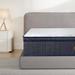 12in. Foam Medium Hybrid Mattress Euro Top Mattress in a Box,Grey Blue