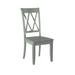 International Concepts Soild Wood Dining Chairs，Modern Kitchen Side Chairs with 2 Double X-Back and Wood Legs, Dining Furniture