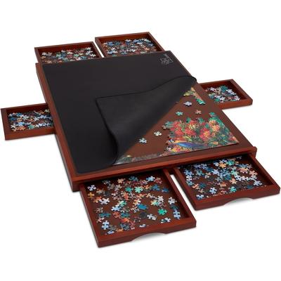 Jumbl 1000 Piece Puzzle Board 23 x 31 with 6 Removable Drawers - N/A