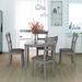 5-Pcs Dining Room Set Includes Wooden Kitchen Table & 4 Padded Chairs