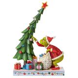 Jim Shore Dr Seuss Grinch Un-decorating The Christmas Tree Christmas Figure #6008886