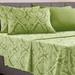 6 Pcs Deep Pocket Microfiber Paisley Bed Sheet Set in CL King Size