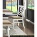 Modern Textured Fabric Upholstered Dining Chairs, Kitchen Side Chairs with Double Cross Back and Wood Frame, Dining Furniture