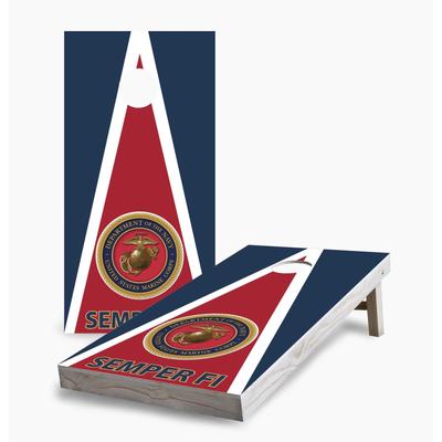 Marine Corps Semper Fi Cornhole Game (Choose Wraps or Boards)