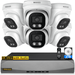 {4K/8.0 Megapixel & 130Â° Ultra Wide-Angle} with Audio PoE Dome Outdoor Home Security Camera System Wired Outdoor Surveillance IP Cameras System