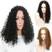 NUZYZ Wig Women Fashion African Curly Wavy Short Hair High Temperature Fiber Wig Hairpiece