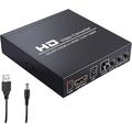 Scart HDMI to HDMI Video Converter Box 720P/1080P SCART to HDMI Adapter Switch with PAL/NTSC Video Scaler Scaler 3.5mm Coaxial Audio Output for Game Consoles DVD