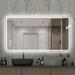 LAIYA LED Mirror Wall Mounted Bathroom Dimmable Mirror Makeup Mirror with Touch Buttonï¼ˆ48*32ï¼‰