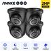 ANNKE 4-Packed HD-TVI 1080P Home Security Surveillance Cameras 1080P Day Night Vision IP66 Weatherproof Housing