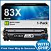 83X (CF283X) Black High Yield Toner Cartridge With Chip | Replacement for HP 83X Pro M201 M201n MFP M125 M125a M125nw M127fn M225dn Printer | 1-Pack