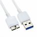 FITE ON White USB 3.0 Data Cable Cord Compatible with Buffalo MiniStation Plus 2TB HD-PNT2.0U3GB