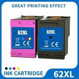 62XL Ink Cartridges forHP 62 Ink Cartridges for HP 62 XL Ink for HP Envy 7640 5660 5540 7645 OfficeJet 5740 8040 OfficeJet 200 250 Printer (1 Black 1 Tri-Color)