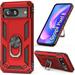 Case for Google Pixel 8 Phone Case Pixel 8 Case with Rotated Ring Kickstand Military Grade Drop Protection Pixel 8 Cell Phone Cover for Google Pixel 8 Red