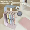 Meijuhuga Watch Strap Bracket Strap Storage Bracket Charger Stand Stainless Steel Watch Band Holder Desktop Dock Watch Strap Charging Base Rack for iWatch