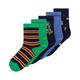 name it - Socken Nmmvagn 5Er-Set In Dark Sapphire, Gr.25-27