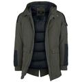 Black Premium by EMP Winter Jacket - Casual winter jacket with faux-fur collar - S to XL - for Men - olive