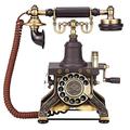 Telephone Antique, The Eiffel Tower Rotary Dial, Corded Retro Phone Vintage Decorative, Villa Commercial Office Landline Hotel Guest House