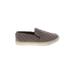 Steve Madden Sneakers: Slip-on Wedge Casual Gray Print Shoes - Women's Size 8 - Almond Toe