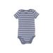 Just One You Made by Carter's Short Sleeve Onesie: Blue Bottoms - Size 9 Month