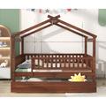 Harper Orchard Morghan Slat Bed Wood in Brown | 65.5 H x 57 W x 79.4 D in | Wayfair D415869873B748ABA36491E1794937F0