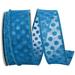 The Holiday Aisle® Mesh Deluxe Glitter Dots Wired Edge Ribbon Plastic in Blue | 1.5 H x 4 W x 4 D in | Wayfair 3C59F47A6AED4537898E1016FFD7752A