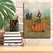The Holiday Aisle® Halloween Witch w/ Pumpkin' By Christine Rotolo, Canvas Wall Art Canvas | 16 H x 12 W x 0.75 D in | Wayfair