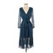 Point Sur Casual Dress: Teal Dresses - Women's Size 0