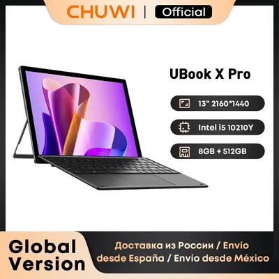 CHUWI 2023 UBook XPro Tablet 13 ''Intel Core i5-10210Y 8GB RAM 512GB ROM Windows 11 Tablet 2.4G/5G