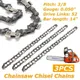 3 Pcs 14'' 3/8'' 0.050" 52DL Semi Chisel 26 Teeth Chain for Gasoline Chainsaw