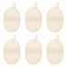 NUOLUX 6Pcs Loofah Bath Towels Practical Bath Towels Home Body Rubbing Bath Towels (Beige)