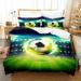 Basketball 3D Digital Printing Bedding Set Single Duvet Cover Set 3D Bedding Digital Printing Comforter Set and Pillow Covers Home Breathable Textiles- Do Not Fade