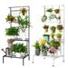 3 Tier Metal Plant Stand Large Corner Hanging Plant Shelf Flower Potted Stand Holder for Room Balcony Garden Patio Indoor Outdoor Display