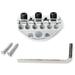 Guitar String Locking Nut Guitar Tremolo String Locking Nut Kit Replacement Guitar Bridge Accessory for Electric Guitar (Silver)