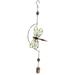 Luminous Wrought Iron Wind Chimes Hanging Wind Bell Outdoor Indoor Dragonfly Shaped Ornaments Home Car Decoration Birthday Gift (Dragonfly Wind Chime)
